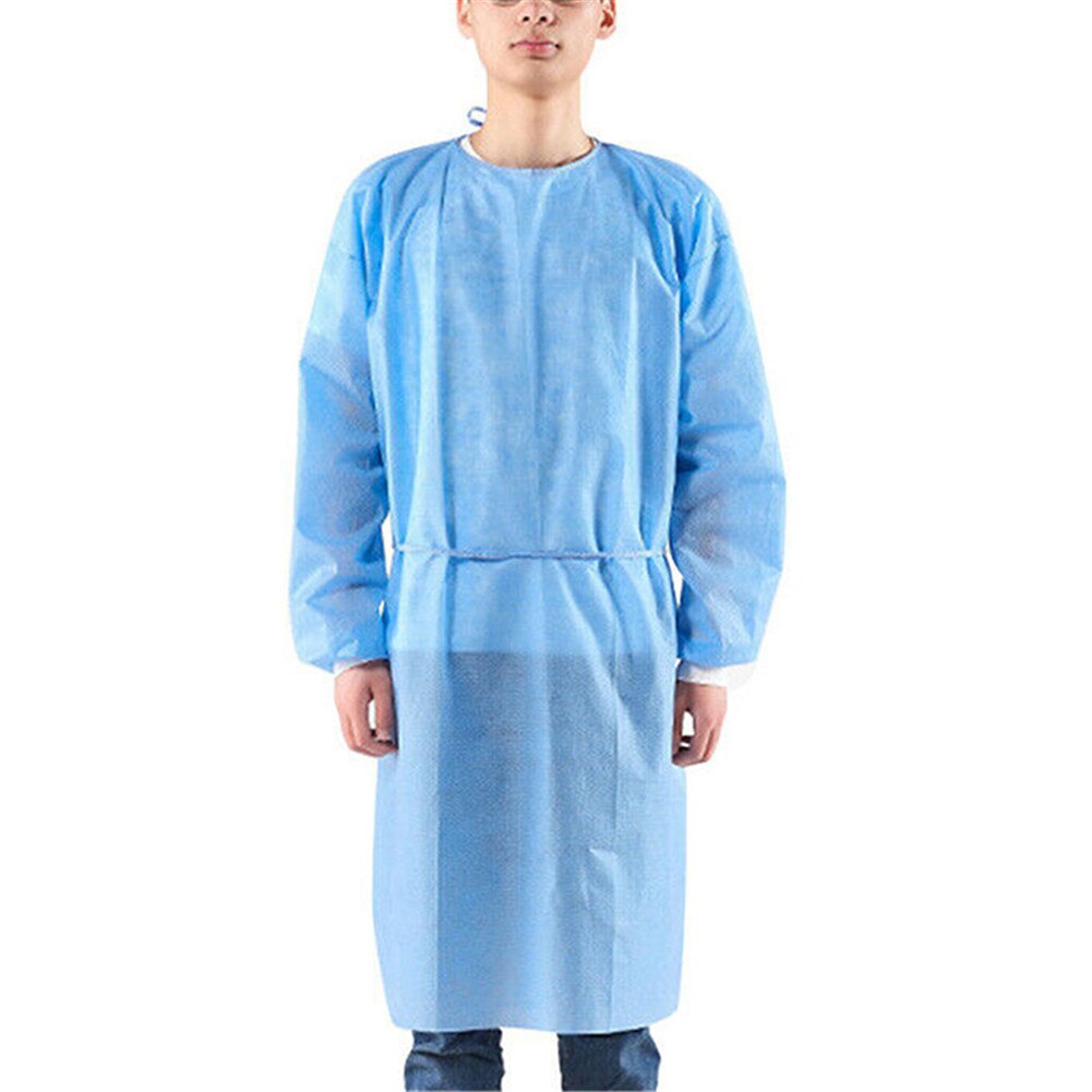 Disposable Non-woven Workwear Protection Clothing Breathable Isolation Gown D6: Default Title