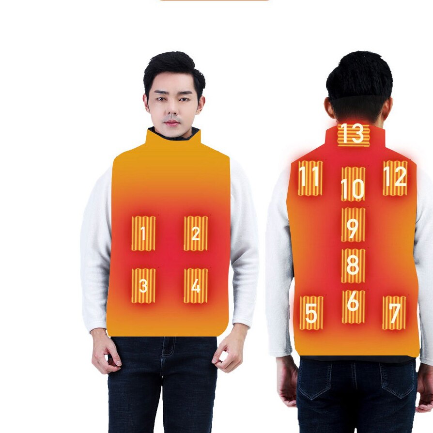 13 Verwarmde Vest Zones Elektrische Verwarmde Jassen Mannen Vrouwen Sportkleding Verwarmde Jas Grafeen Warmte Jas Usb Verwarming Jas Voor Camping