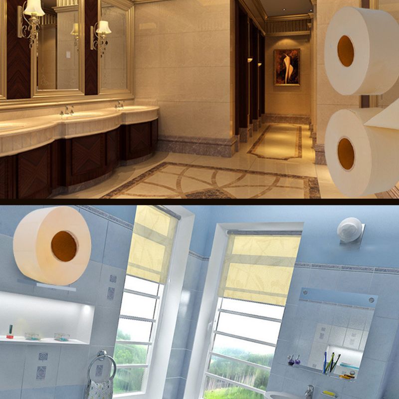 Eco-Friendly Bamboo Pulp Toilet Paper Jumbo Roll 3-Ply High Capacity Biodegradable Bath Tissue for Home Cafe Shop Restaurant