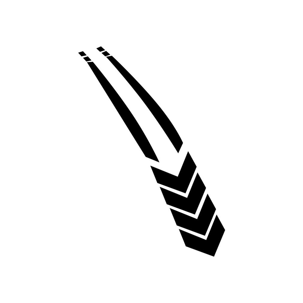 Pegatinas reflectantes a rayas para guardabarros de coche, pegatinas de línea para motocicleta, impermeables, antiarañazos: Negro