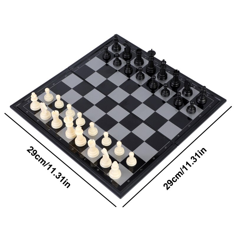 Jeu d'échecs médiéval de en bois composite,32 pièces dorées ou argentées, échiquier magnétique,: 6