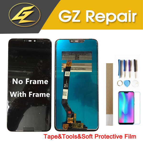 Original Mit Rahmen Für Huawei Honor 8C BKK-AL10 BKK-L21 LCD Anzeige Mit berühren Sensor Digitizer Montage Mit Bausätze