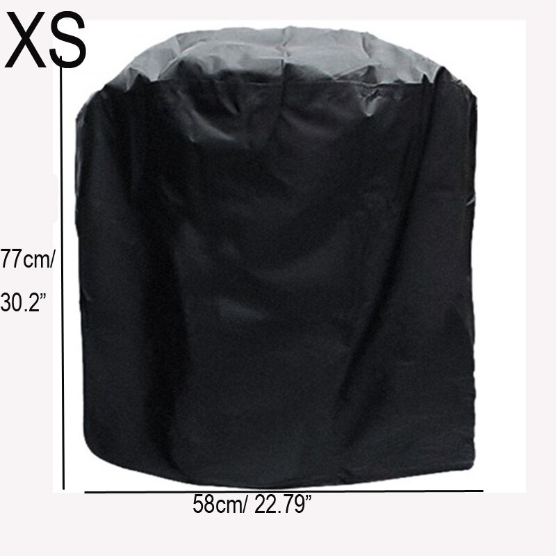 Size XS-XXL Black Waterproof BBQ Cover BBQ Accessories Grill Cover Anti Dust Rain Gas Charcoal Electric Barbeque Grill: XS 58x77cm