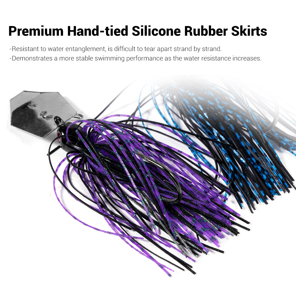 Noeby Chatterbait 10.5g 14g 21g 28g 35g Bladed Jig Needle Stinger Hook Vibration Wire Power Bait Pike Bass Jig Fishing Lure