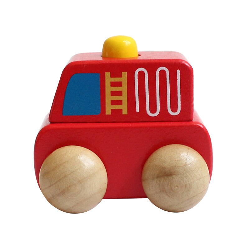 Kinder Holz Tier Zug Modell Schiebe Push-pull Auto Obst Warenkorb Visuell Für Kleinkind Inspirierende Kid Nette pluzzles: 8