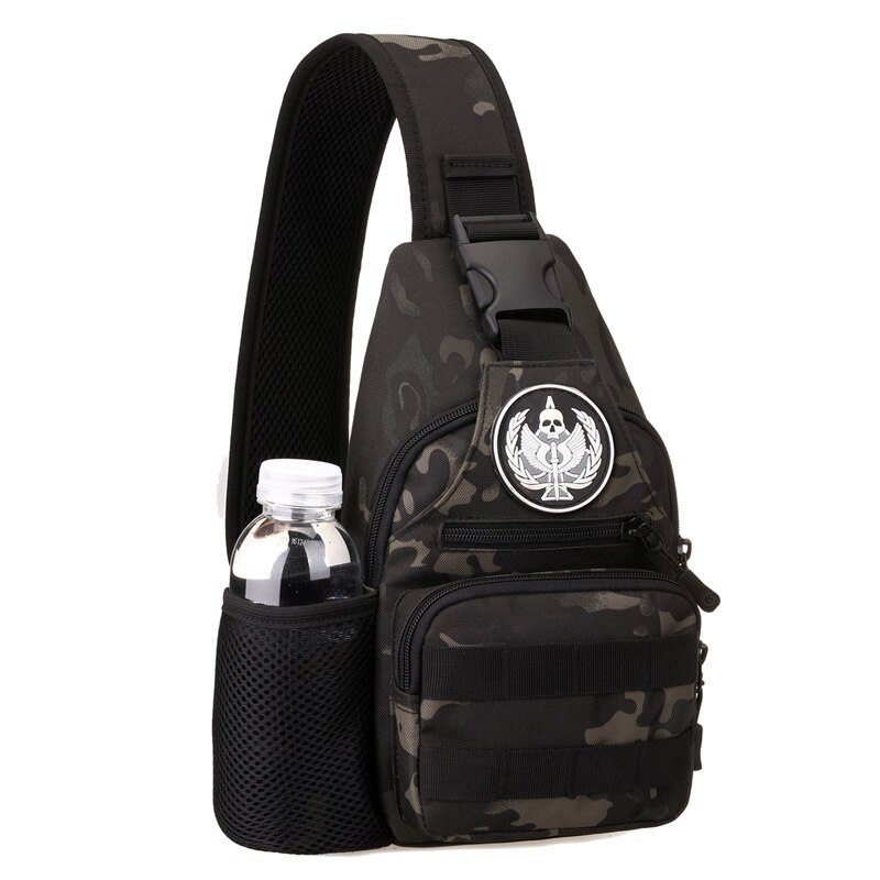 outdoor chest pack single shoulder bags USB charging chest bag crossbody bags male anti theft single strap back bag: BM