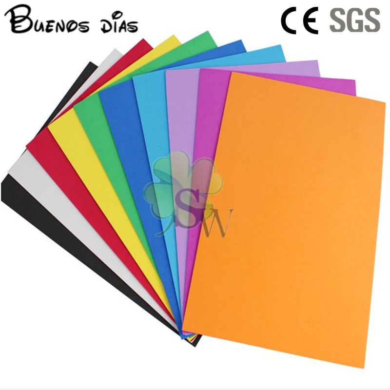 24 PÇS/LOTE 1.5 milímetros Folhas de Espuma de Eva, Artesanato Projetos Escolares, fácil de Cortar, Soco de Material Artesanal