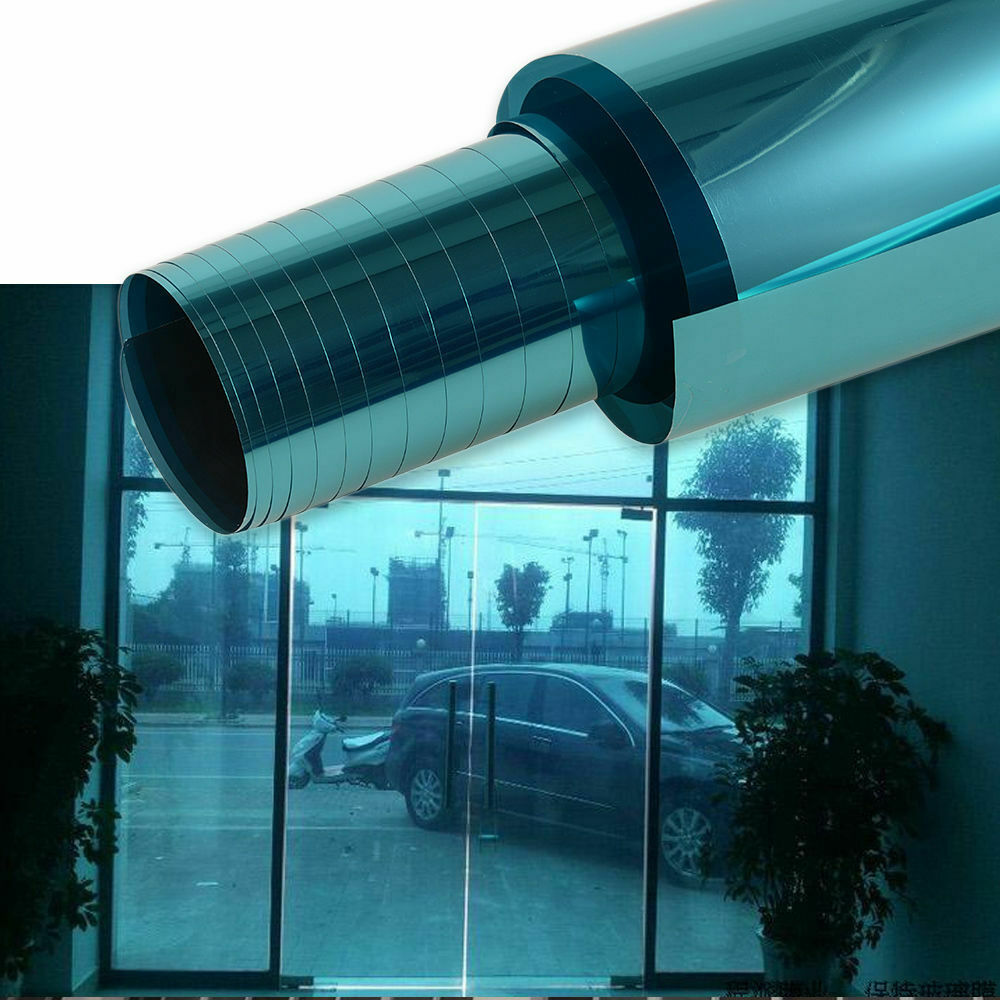 Aumohall 50Cm X 3M Window Tint Zonne Film 21% Vlt Metallic Sea Green Folies Voor Auto Glas Huis commerciële Gebouw Glas