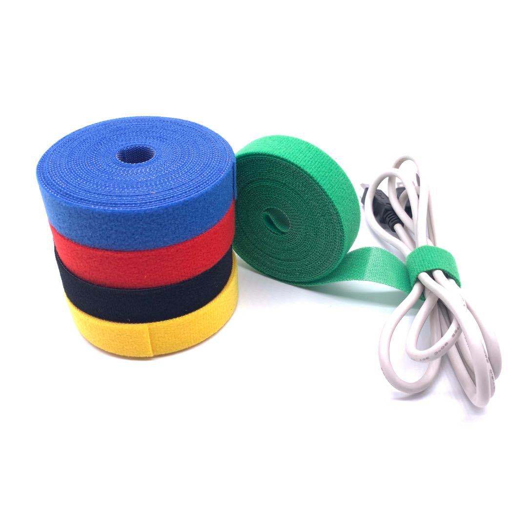 Sujetacables de Nylon correas velcro adhesivo organizador de cables, devanadera del Cable del, gerente de correa Cable USB soporte Protector de oficina en casa