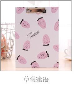 A4 Paper Clipboard Cartoon Paper Writing Pads as Big A4 File Folder: Orange