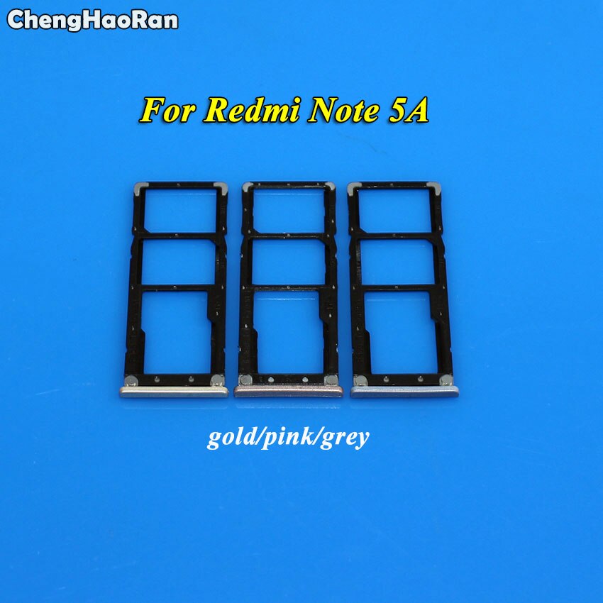 ChengHaoRan SIM Card Presa Vassoio di Slot Per Supporto SIM Card e Adattatori Per Xiaomi Redmi 5 5A 5 Più 5Pro Nota 5A Sim Card adattatore