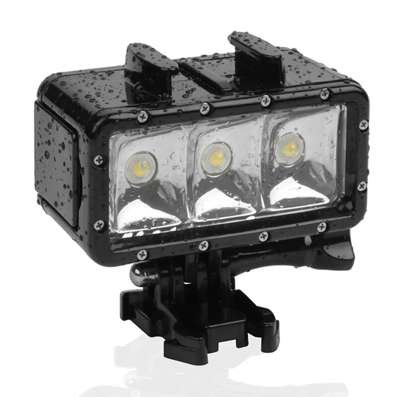 Waterdichte Duiken Licht High Power Dimbare Led Licht Onderwater Licht Voor Gopro Hero 4/3 +/3/2/sjcam SJ4000/SJ5000/Xiaomi Met 1