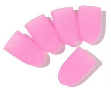 Bouchon en Silicone pour enlever le vernis à ongles, outils de manucure réutilisables: Rose