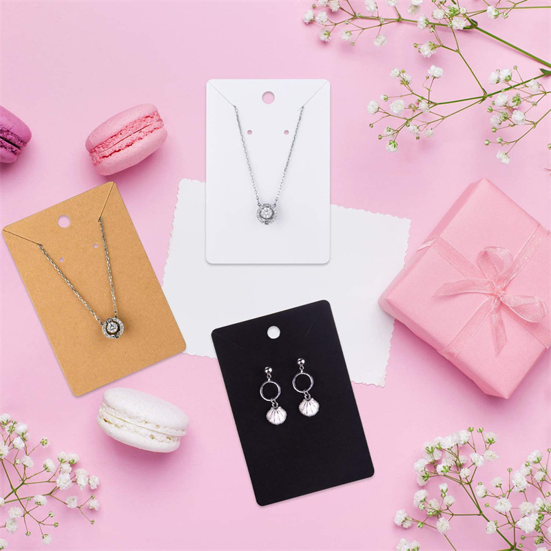50pcs paper 6x9cm pendants, necklaces, earrings, small accessories packaging