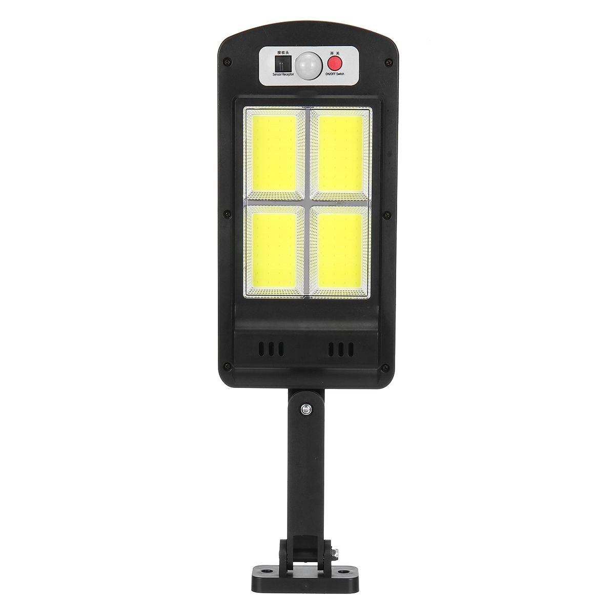 500w ledet solcelle gatelys 128 kolbe utendørs belysning sikkerhetslampe bevegelse pir sensor fjernkontroll vanntett vegglampe: Grønn / Ingen fjernkontroll