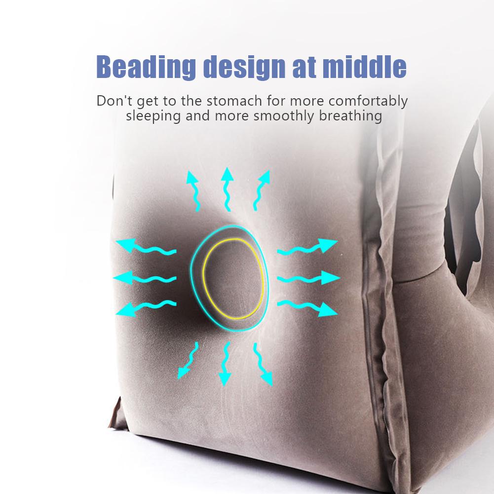 Reis vliegtuig opblaasbaar kussen slaaphulpmiddel buiten kantoor lunchpauze kussen draagbaar nek beschermend opblaasbaar kussen