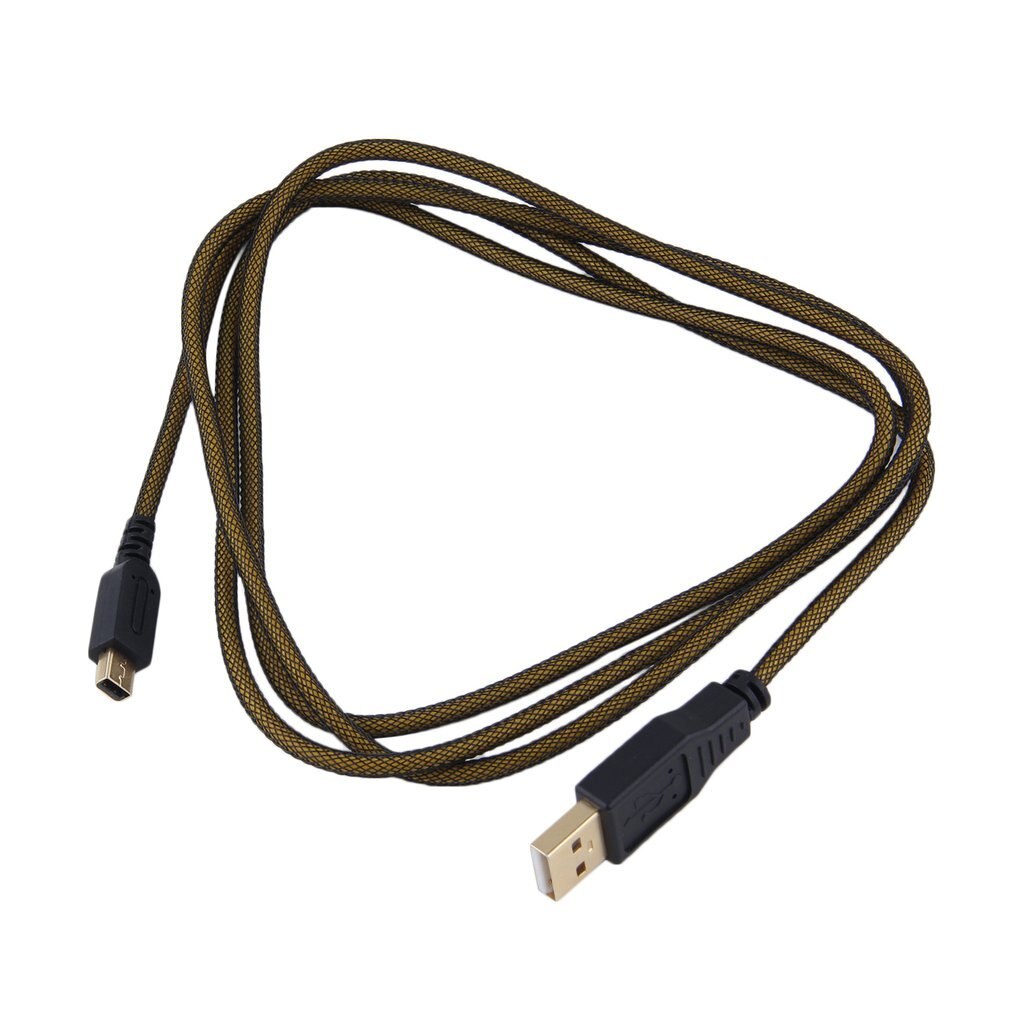 USB Data Cable for 3DS XL Sync Power Charger Charging Cord Cable for 3DS/3DSXL/2DS Gold Plated Charging Cable Nintendo