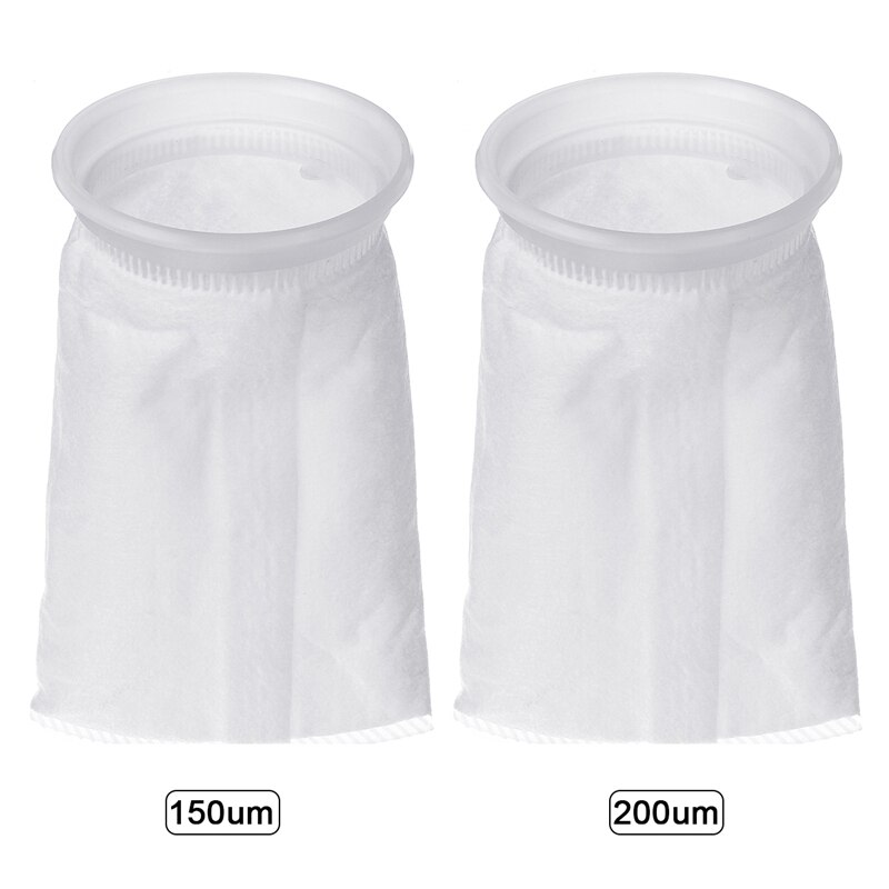 150/200 Micron Filter Sock 105X230mm Fish Aquarium Marine Sump Felt Pre Filter Sock Bag High Density Of Interspace