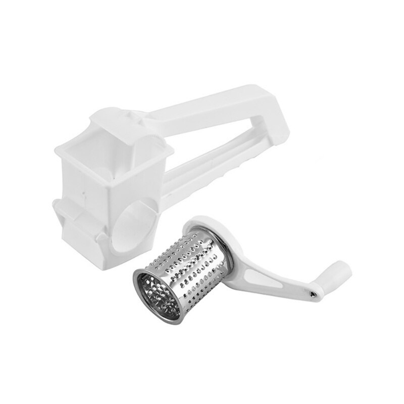Rallador de queso con manivela manual, Mini cepillo de plástico para queso, acero inoxidable
