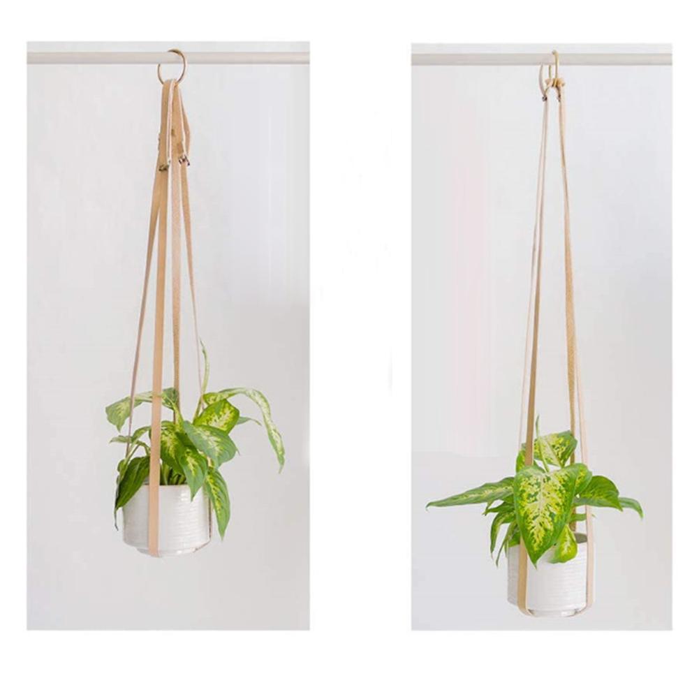 Leather Plant Hanger Plants Hanging Holder potted plants hanging strap Modern Pot Wall Ceiling Hanger for Flower Pots