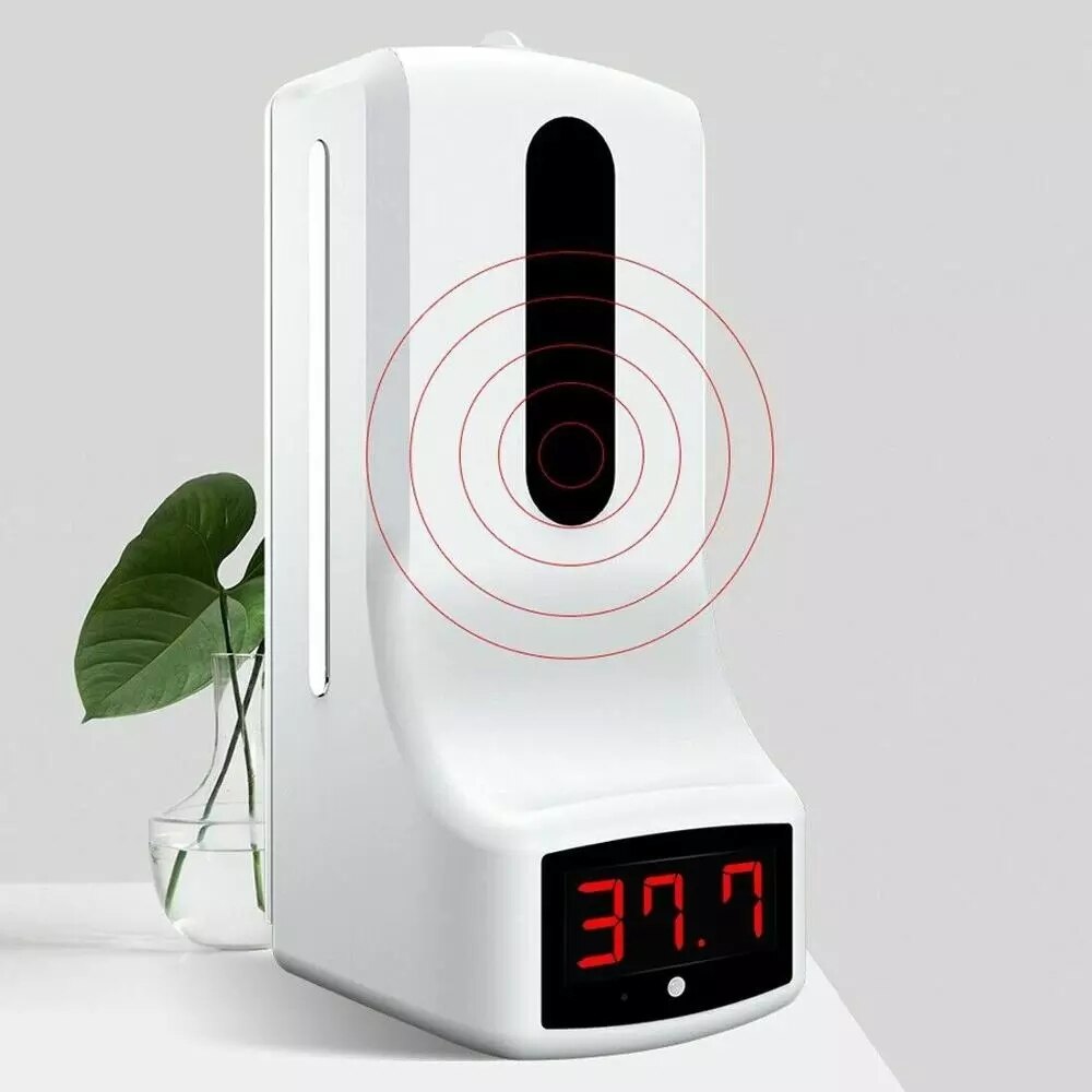 2 in 1 Infrared Thermometer K9 Automatic Soap Dispenser Palm Temperature Measurement and Disinfection Integrated Machine wb