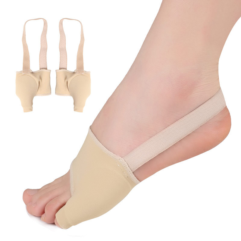 2 stk = 1 par lilletå hallux valgus korrigerer tåreim silikongel hallux valgus puter avstandsstykke fotpleie rettetang ortopedisk: Mørkegrå