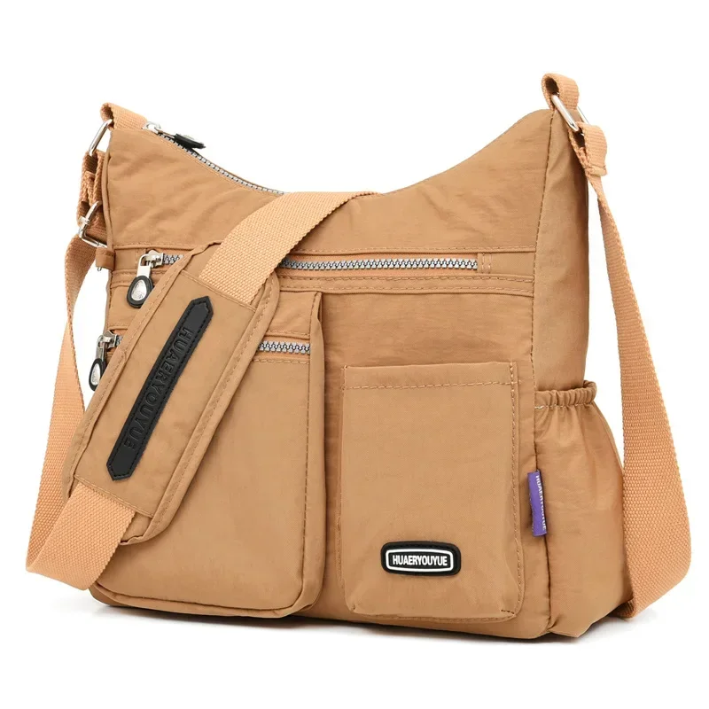 Outdoor crossbodytassen voor dames met antidiefstalvak, lichtgewicht, waterbestendige portemonnees en handtassen.: Khaki
