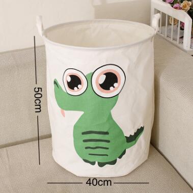 Large animal laundry basket toy storage picnic basket box cotton wash clothes box baby organizer