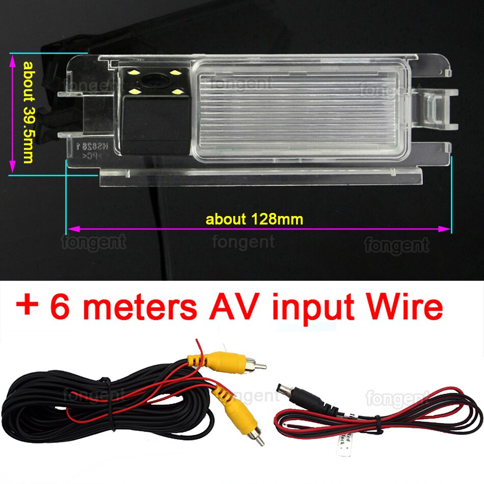 Caméra de recul pour voiture, pour Renault Pulse Clio 2 Logan steway Dacia Sandero Logan 1 2 2005 - 11: 4led Rear Camera