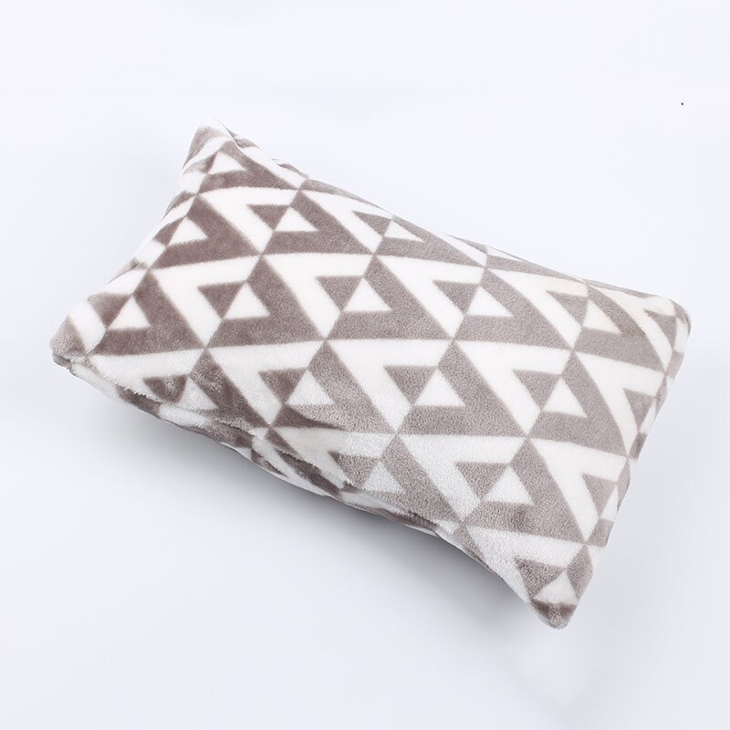 Petit oreiller avec taie d'oreiller doux et noyau complet, pour adulte, repose-sieste, petit oreiller de sommeil, envoyer un sac de rangement en: diamond(fleece)