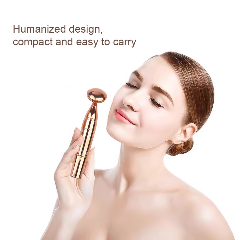 Roller Vibrating Facial Massager Slimming Facial Skin Beauty Bar Pulse Firming Face Massage Lift Tightening Wrinkle Bar