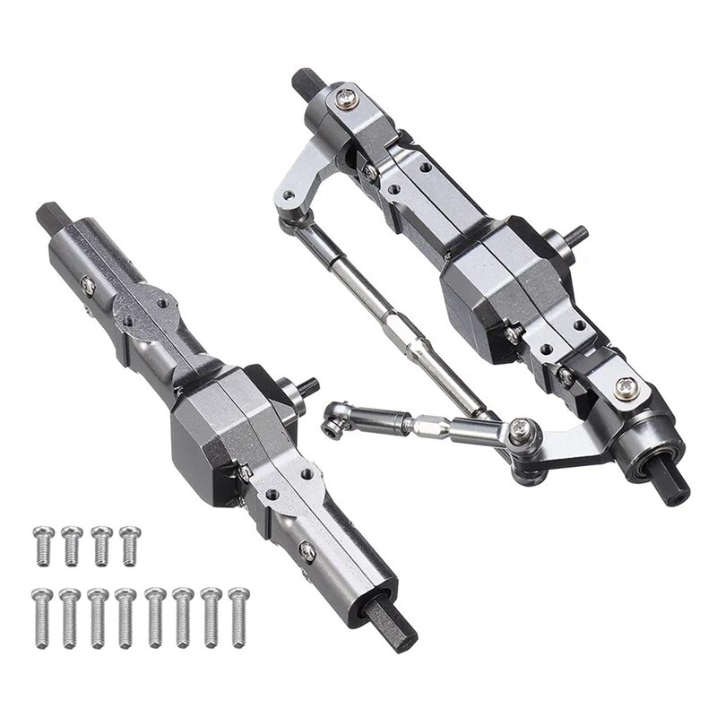 Metalen Voor &amp; Achter Brug As Versnellingsbak Voor Wpl C14 C24 C34 C44 B14 B24 1/16 Rc Truck Auto upgrade Onderdelen Accessoires: Default Title