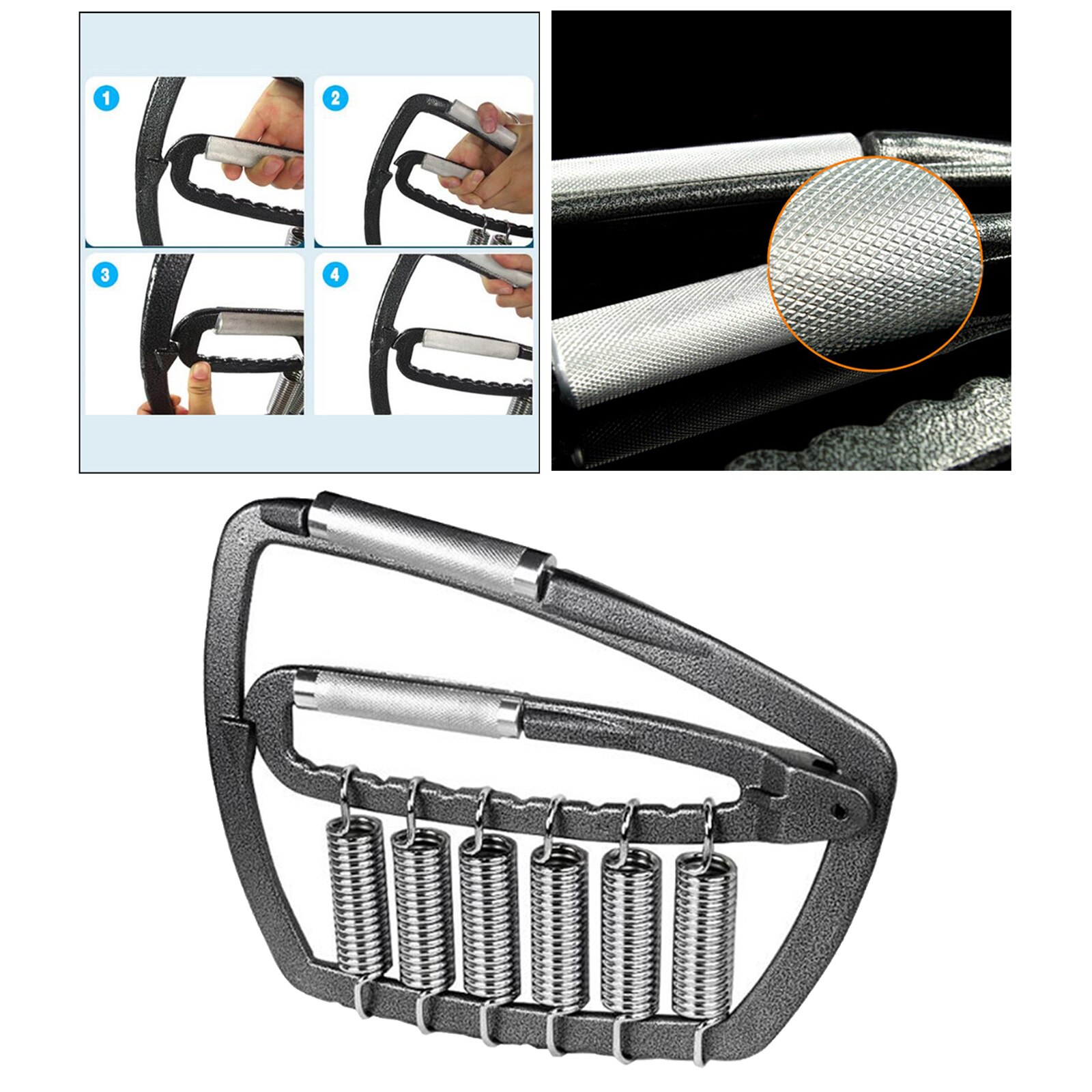 Hand Grip Adjustable Finger Exerciser Strength for Muscle Recovery Hand Gripper Trainer Hand Strengthener Gym