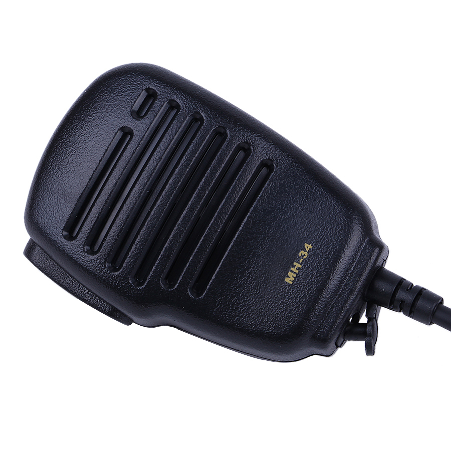 Schouder PTT Luidspreker Microfoon Voor Yaesu Radio MH-34 Walkie Talkie Onderdelen Twee Manier Radio Accessoires