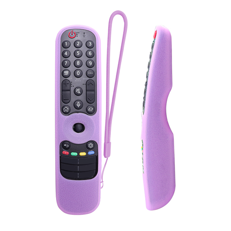 Pasuje do pilota LG Magic Remote 2021/22/23/24 Antypoślizgowy silikonowy futerał ochronny Pasuje do LG MR21/22/23GA: FIOLETOWY