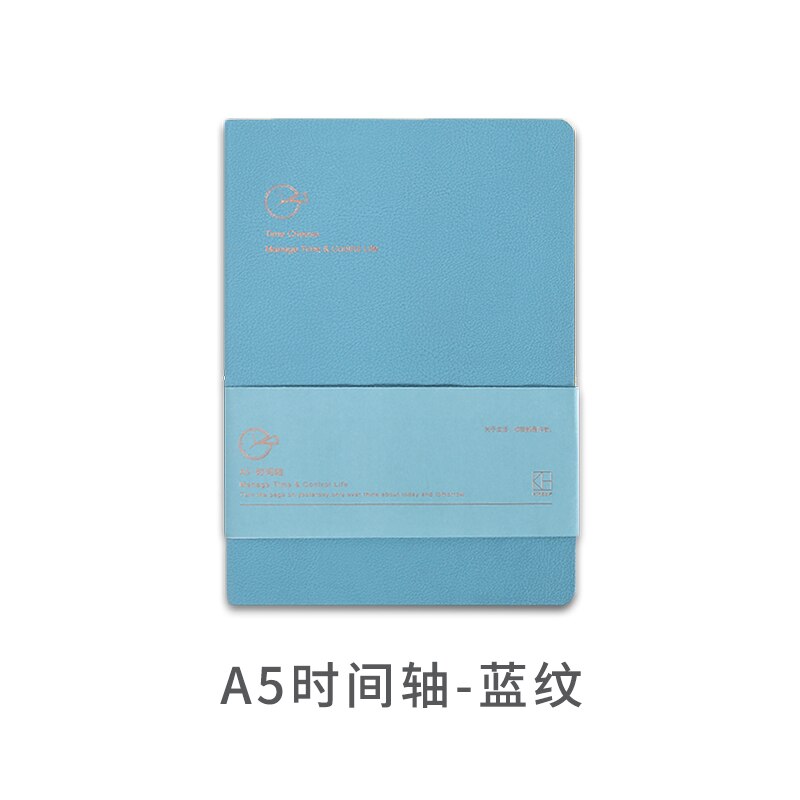 Agenda Kinbor 2022 Timeline A5, cuaderno con autorelleno, calendario anual, planificación semanal, planificación de objetivos, papelería, Oficina: Blue