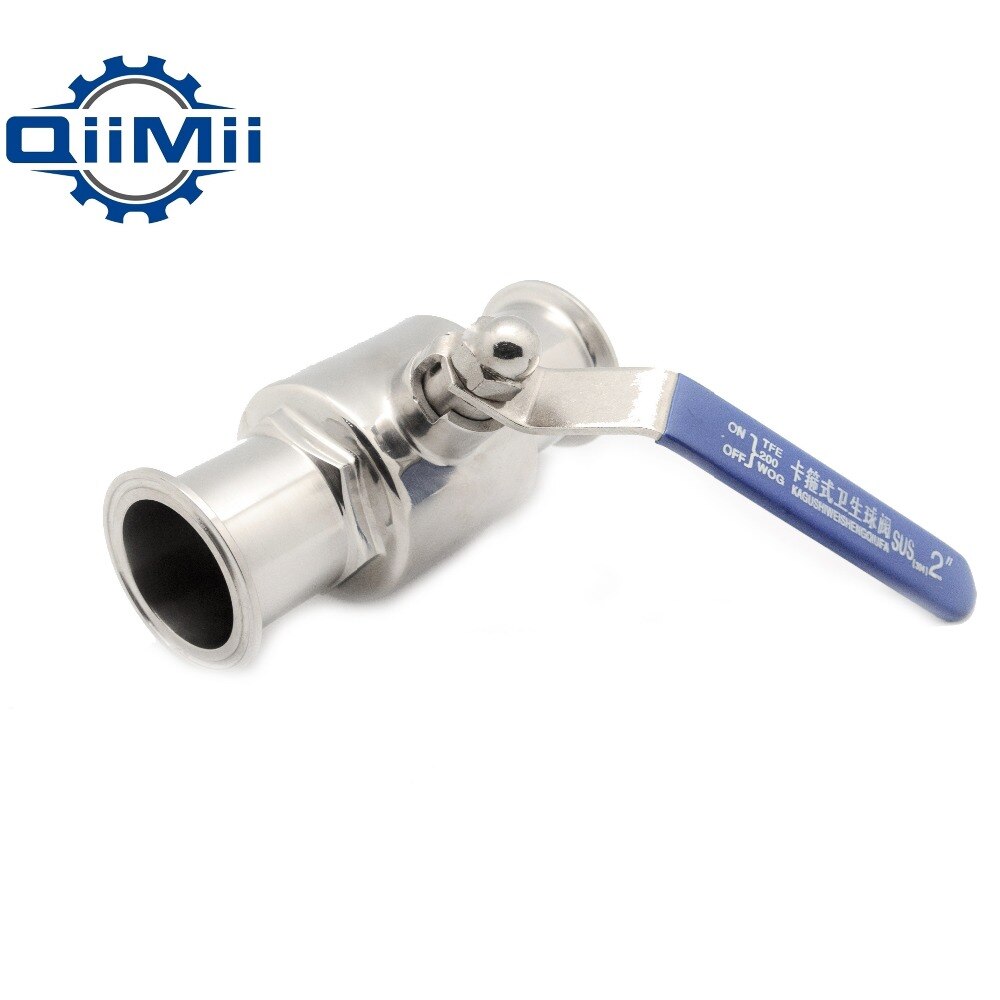 SS304 Clamp Sanitary 2 way Ball Valve Stainless Steel clamp Ball Valve TC cheap