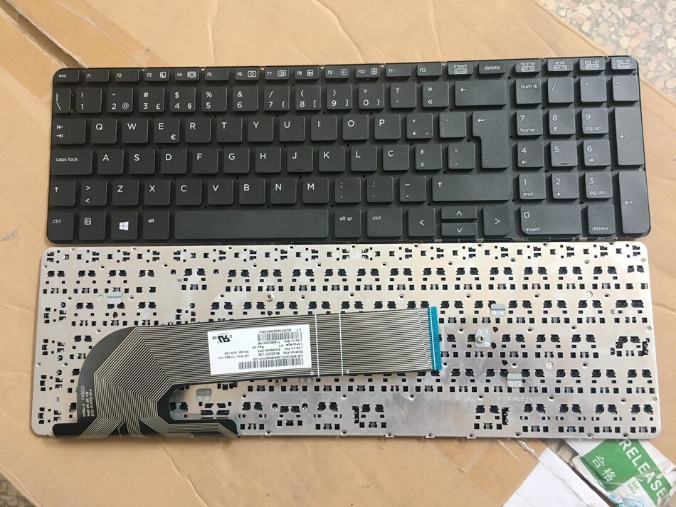 Italiano Portguese Bélgica español turco nórdicos teclado para HP PROBOOK 450 G0 G1 470 455 G1 450 G2 455 G2 470 G0 G1 G2 S15 S17: COFFEE