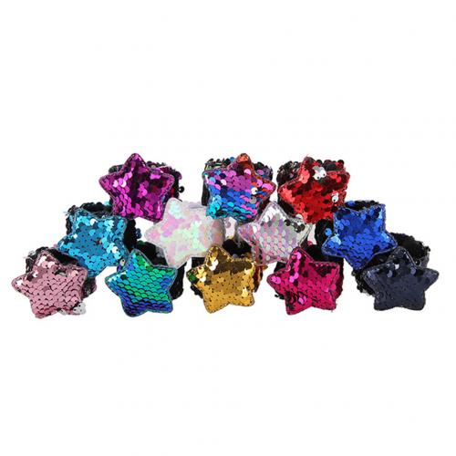 12 sztuk dzieci gwiazda z cekinami w kształcie serca opaska odblaskowa nadgarstek pasek na rękę impreza dobrodziejstw zabawki edukacyjne dla dzieci dla dzieci prezenty: gwiazda