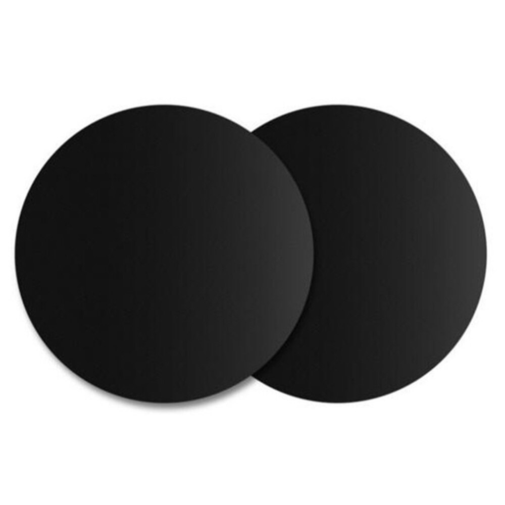2pcs BBQ Grill Mat Nonstick Reusable Round Barbecue Mat Circle Cooking Oil Pad Black Round Mat PTFE Barbecue Mat BBQ Supplies: Black