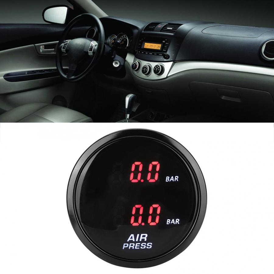 2inch Car Bar Turbo Boost Gauge Meter LED Red Digital Display Air Pressure Sensor Kit boost gauge car accessories