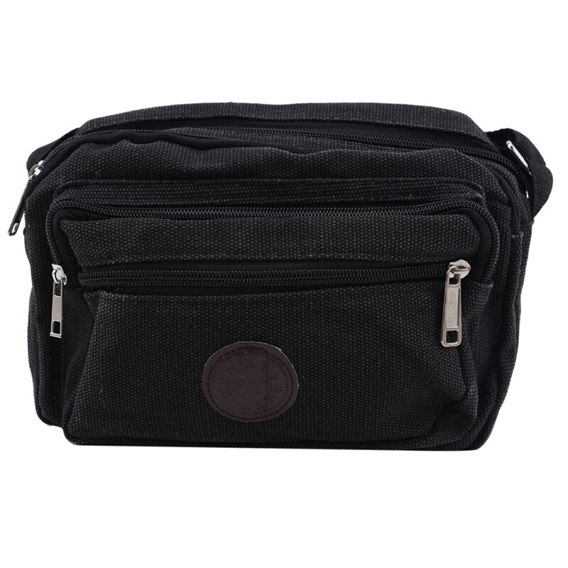 Koreaanse Nylon Canvas Vrouwen Messenger Bag Vrouwelijke Toevallige Polka Dot Canvas Schoudertas Diagonaal Kleine Tas: black