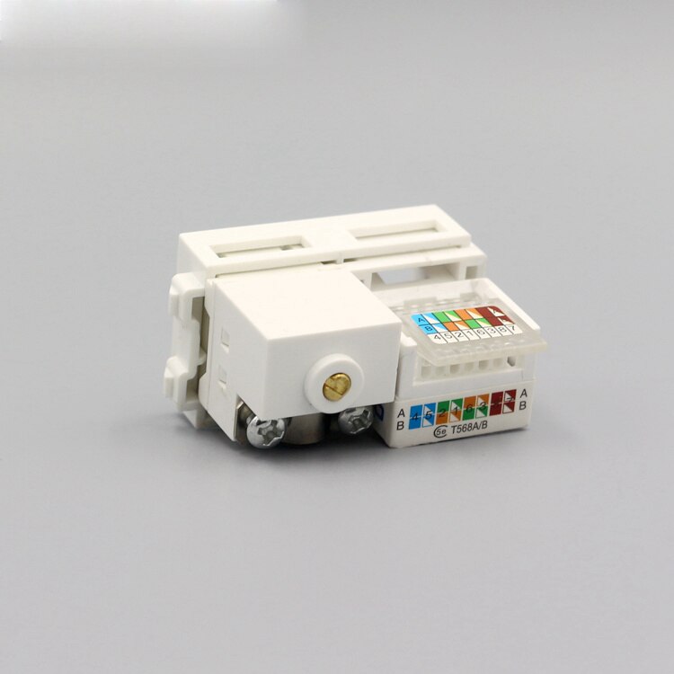 Analog TV With CAT5E RJ45 LAN Socket ATV Network Slot 23x36mm: Wire Connector RJ45