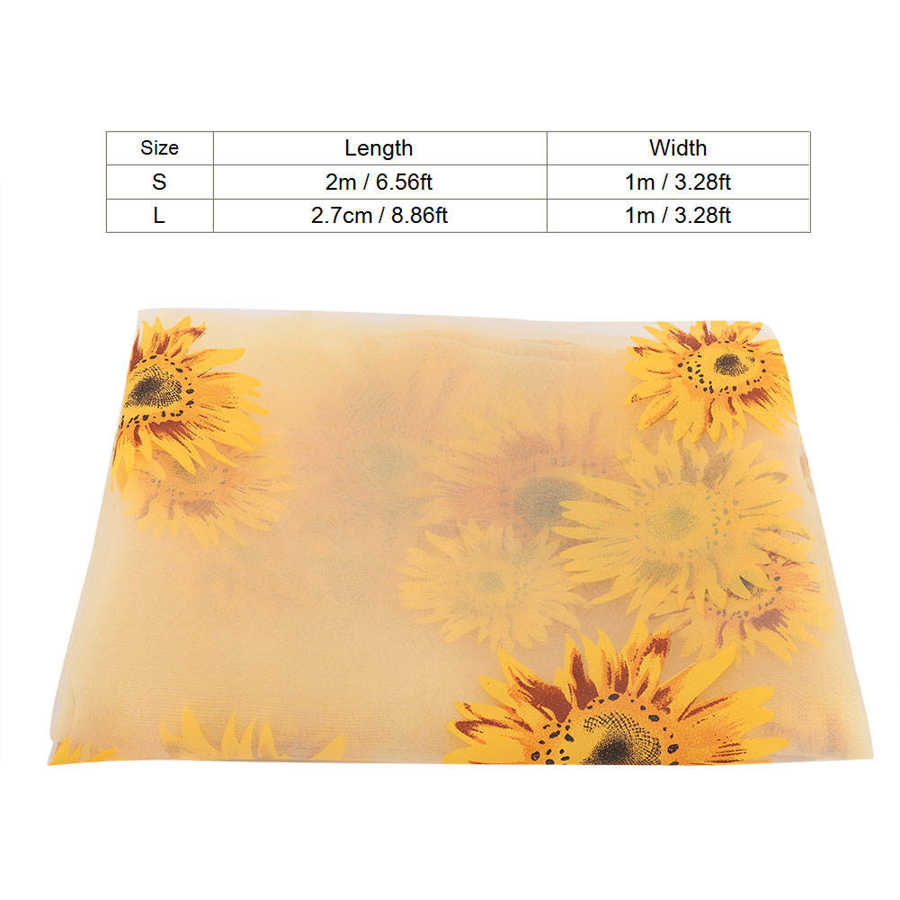 Polyester Floral Voile Net Pattern Valances Window Curtain Living Room Decor