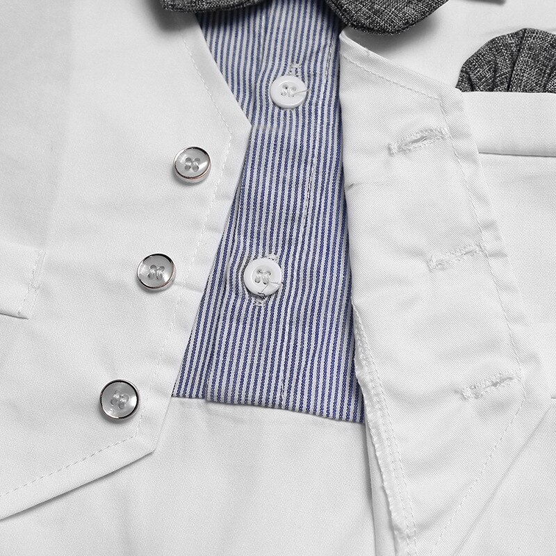 Neue geboren strampler Gentleman fliege kurzarm sommer kleidung hochzeit partei kostüm neugeborenen Baby Gesamt weiß blau