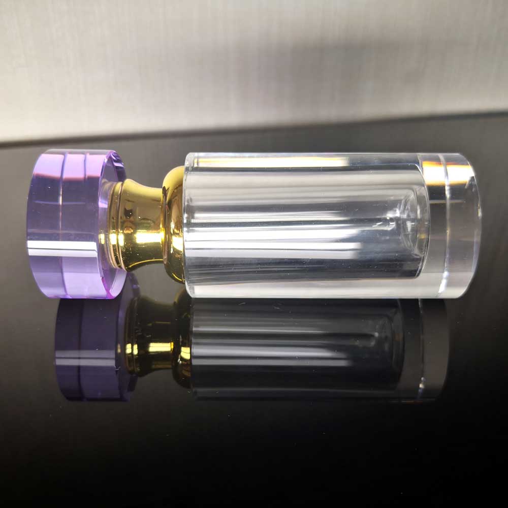 12ML K9 CLEAR CRYSTAL GLASS REFILLABLE PERFUME BOTTLE EASY TO CARRY TRAVEL ESSENTIAL TABLE ORNAMENT HOME DECOR