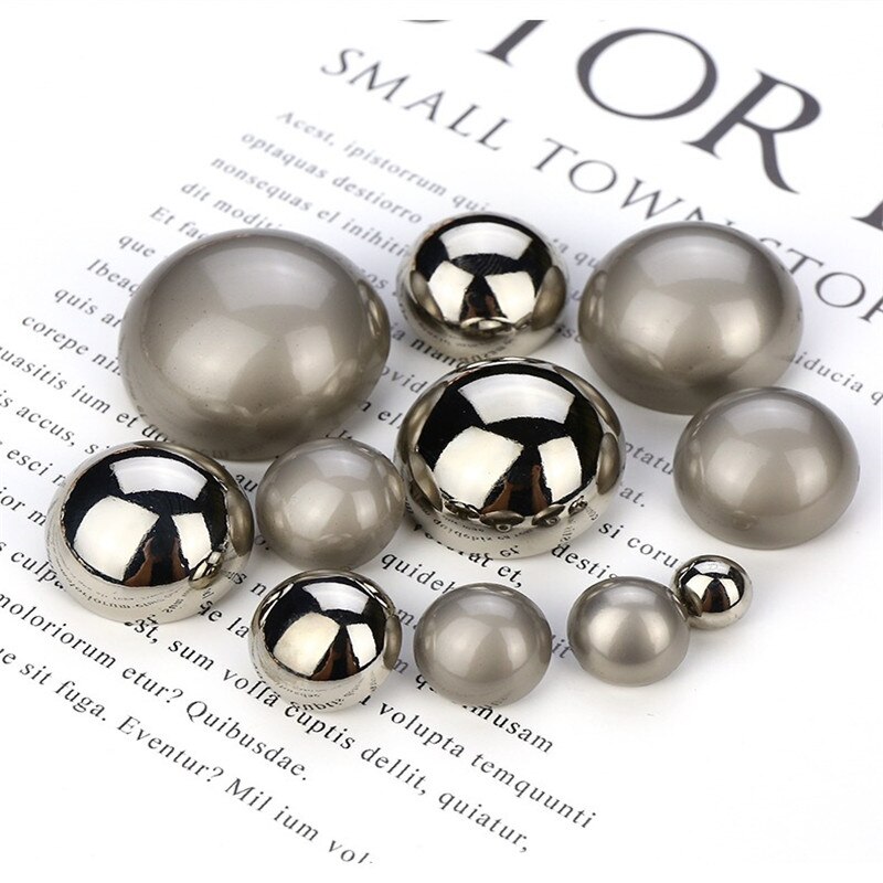 10 #39 10/15/20/25mm metal små knapper til tøj syning kuppelformede dametøj frakke skjorte knapper guld sorte syning knapper