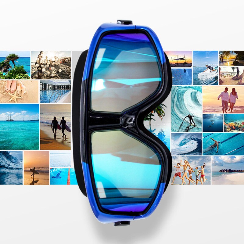 Duże oprawki profesjonalne pływanie wodoodporne miękkie okulary silikonowe okulary pływackie anty-mgła UV mężczyźni kobiety gogle dla kobiet mężczyzn