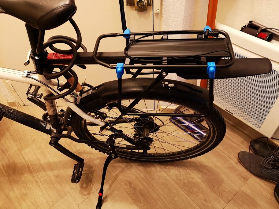 Vestcykel fender rygstativ til cykling aluminiumslegering hurtig frigivelse cykel bagageholder bageste rack med fender