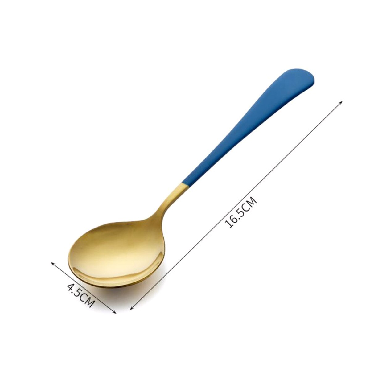 Cuchara de sopa grande, mesa de cabeza redonda de acero inoxidable cuchara para cenas accesorios de servicio para Cocina Casera